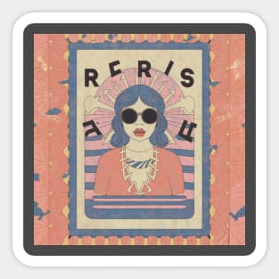 Retro vibes, classic feels Sticker